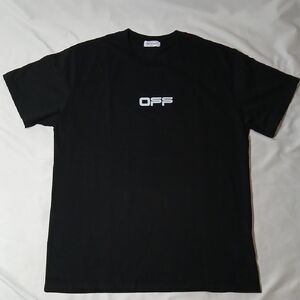 Off-White Black Crewneck T-Shirt with White 'OFF' Chest Logo